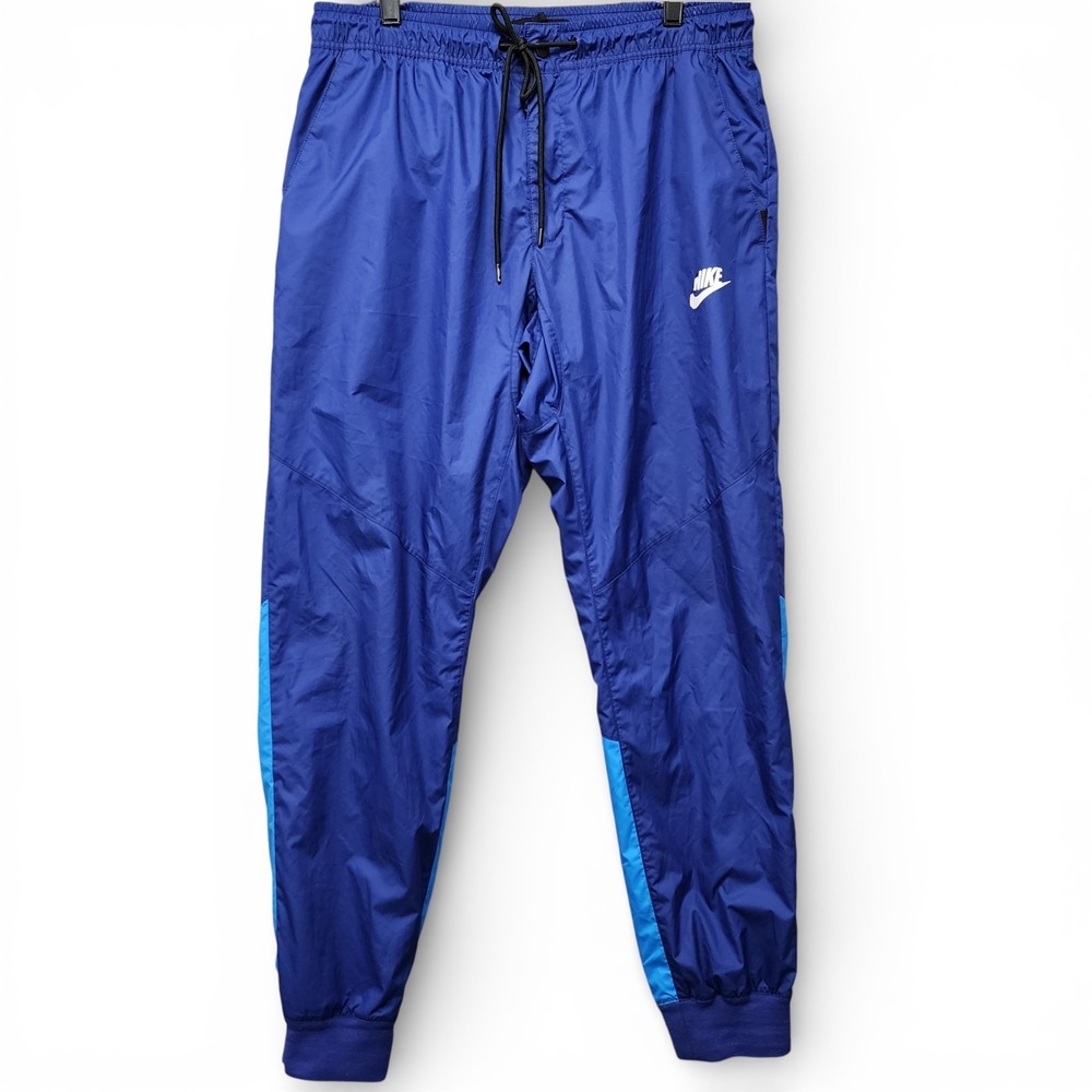 Nike Sportswear Windrunner Training Pants Mens Large Blue Mesh Lined Windbreaker